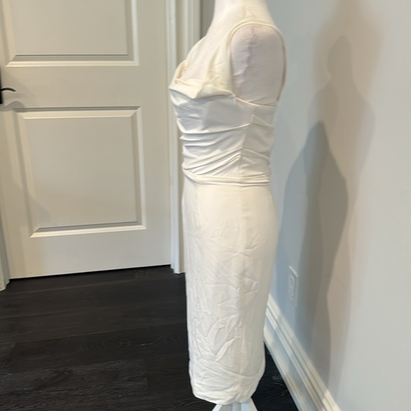 House of CB White Corset Top Flowy Bottom Maxi Dress - Picture 2 of 5